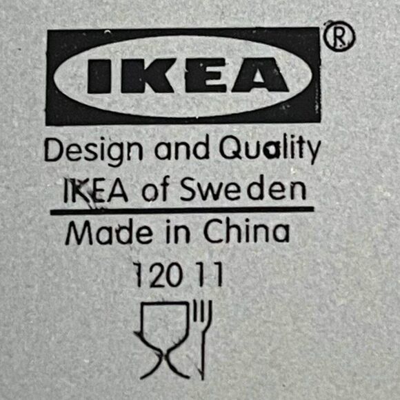 Set of 4 Ikea Sweden Matte Finish Blue Gray 10” Dinner Large Plate Lot - Picture 4 of 5